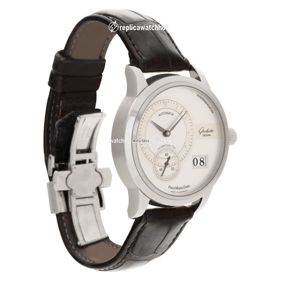 Glashtte Original PanoMaticDate Mens watch Unisex Automatic Steel 90-01-02-02-04 2
