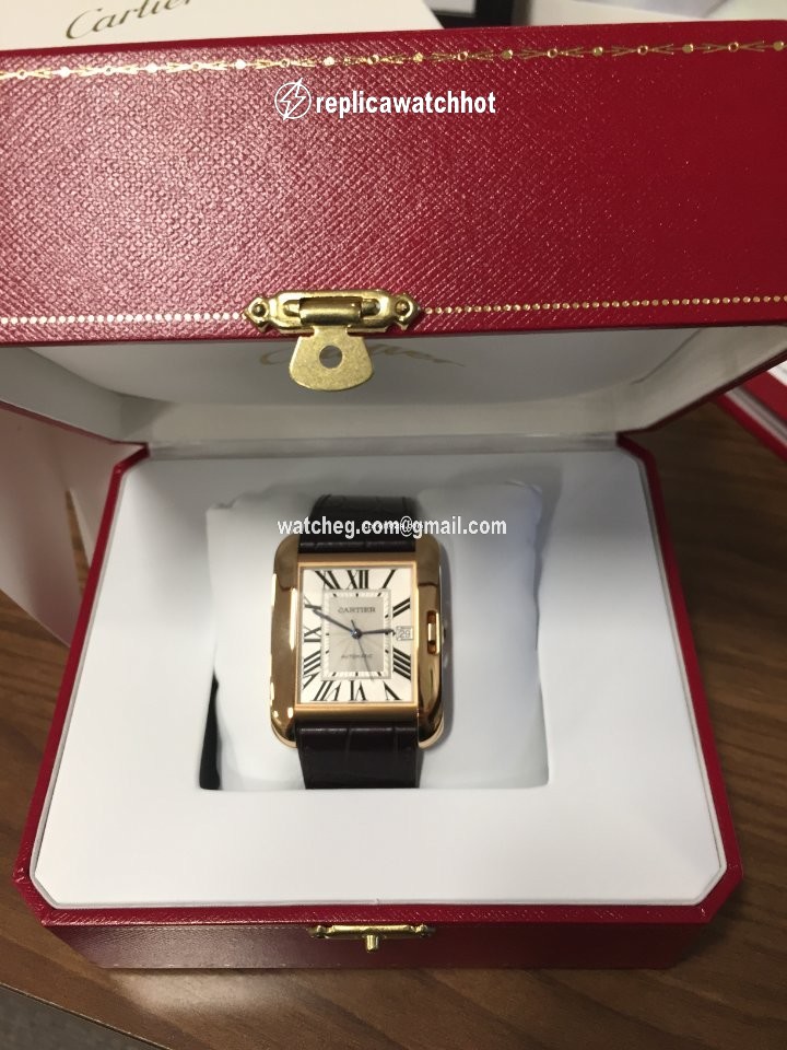 Cartier Tank Anglaise Mens watch Unisex Automatic Rose gold W5310004 2