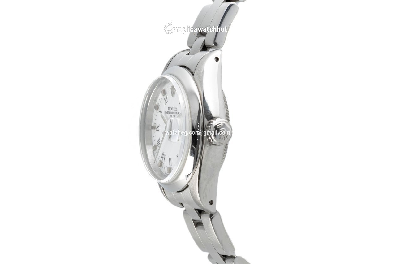 Rolex Oyster Perpetual Lady Date Womens watch Steel Automatic 69160 2
