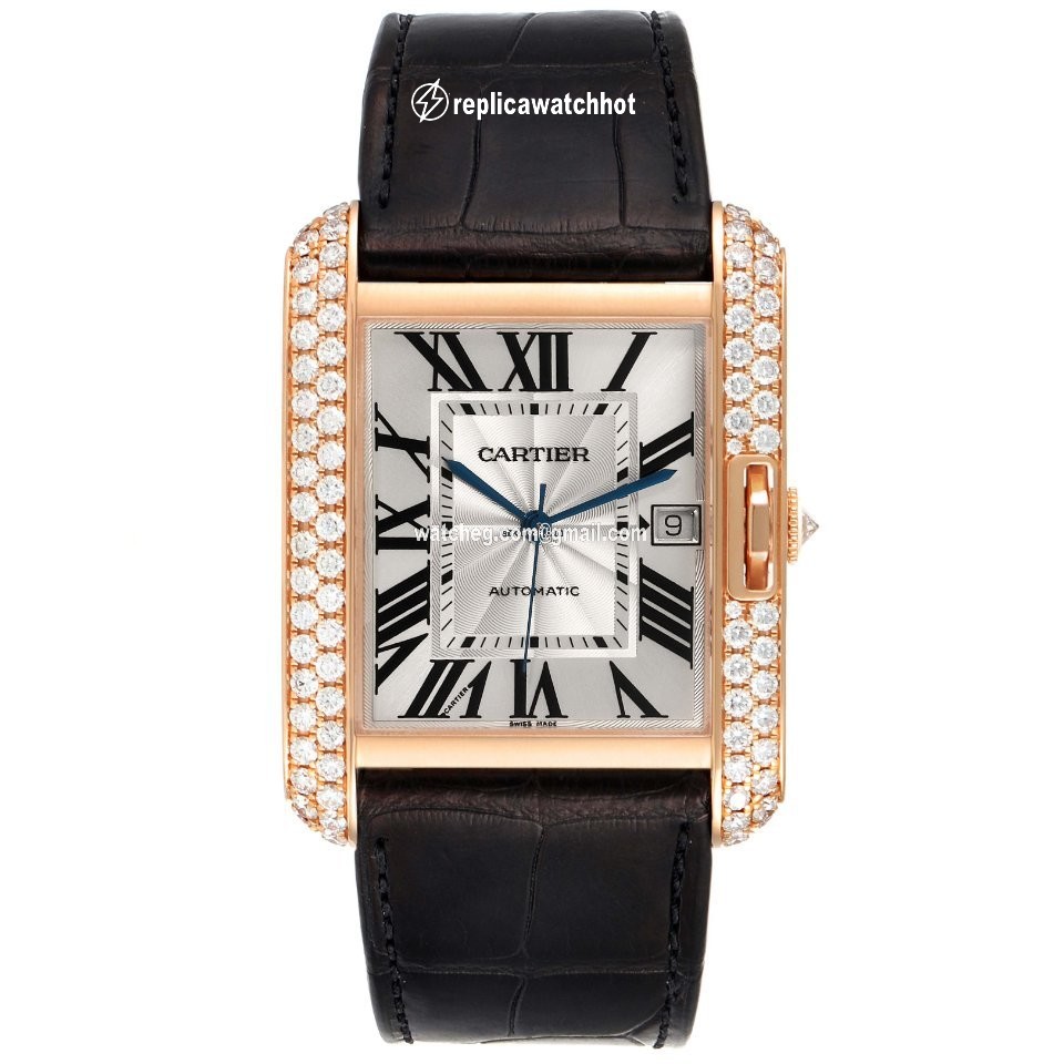 Cartier Tank Anglaise Mens watch Unisex Automatic Rose gold WT100021 2