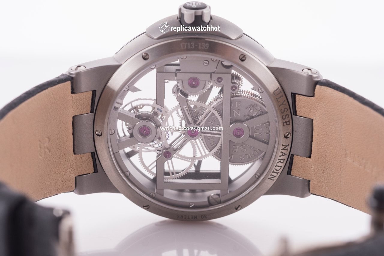Ulysse Nardin Executive Skeleton Tourbillon Mens watch Unisex Manual winding Titanium 1713-139 43 2