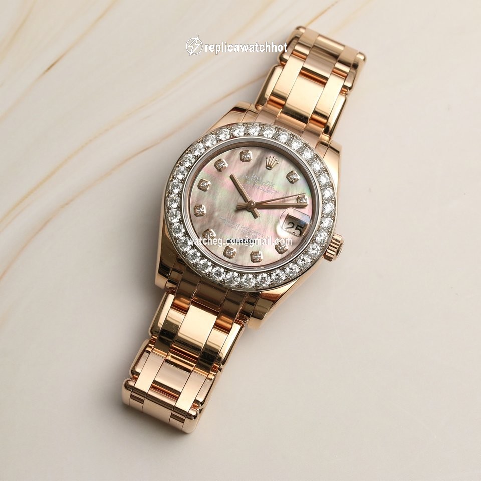 Rolex Pearlmaster Mens watch Unisex Rose gold Automatic 81285 2