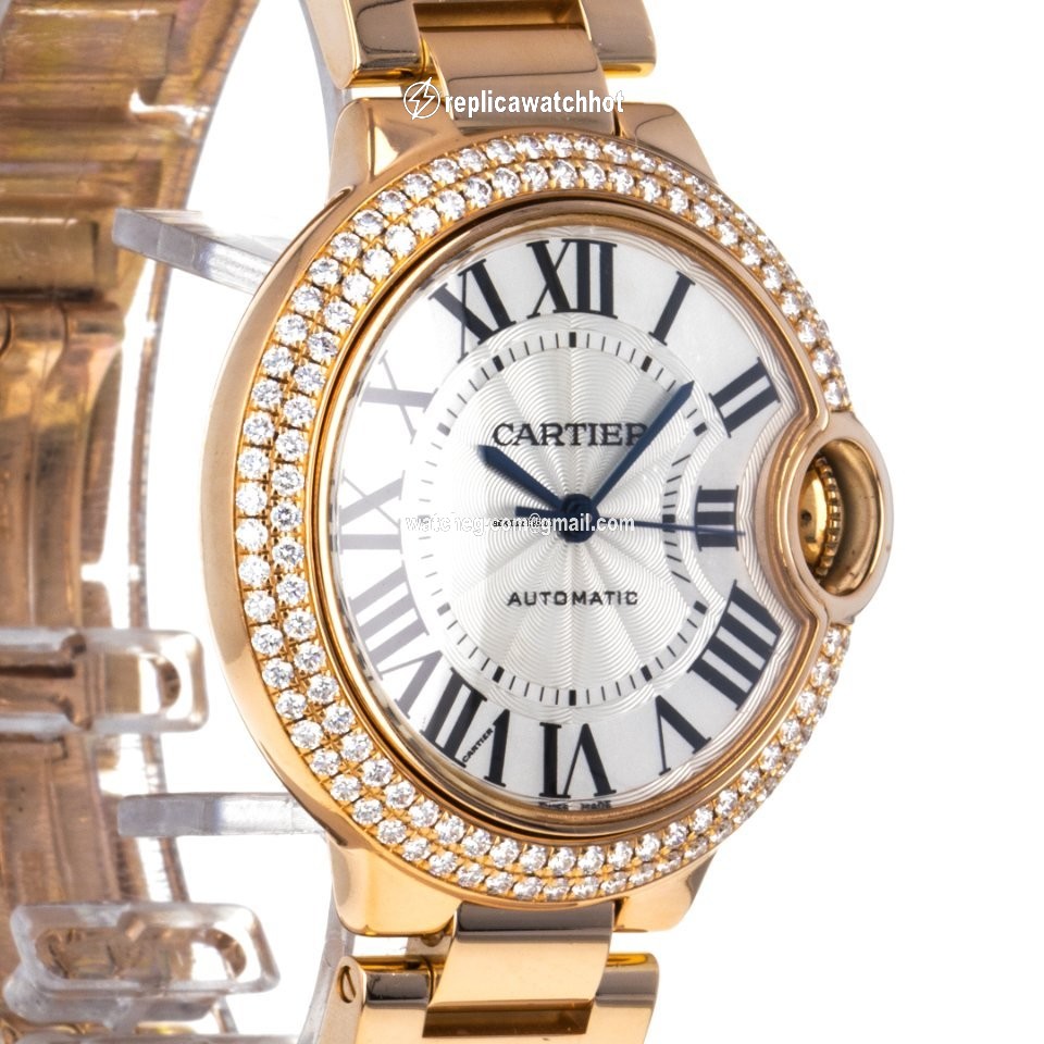 Cartier Ballon Bleu 33mm Womens watch Automatic Rose gold WE902064  3682 2