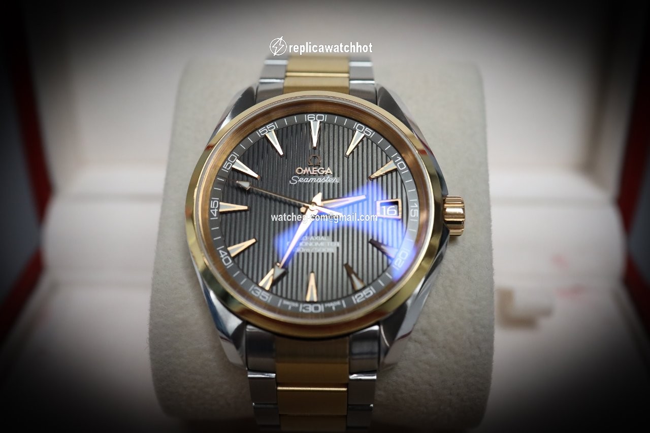 Omega Seamaster Aqua Terra Mens watch Unisex Automatic Gold Steel 231.20.42.21.06.001 2