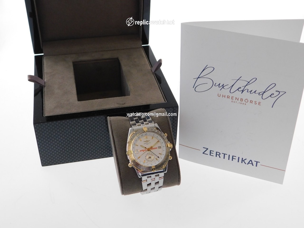 Breitling Duograph Mens watch Unisex Automatic Gold Steel B 15507 2