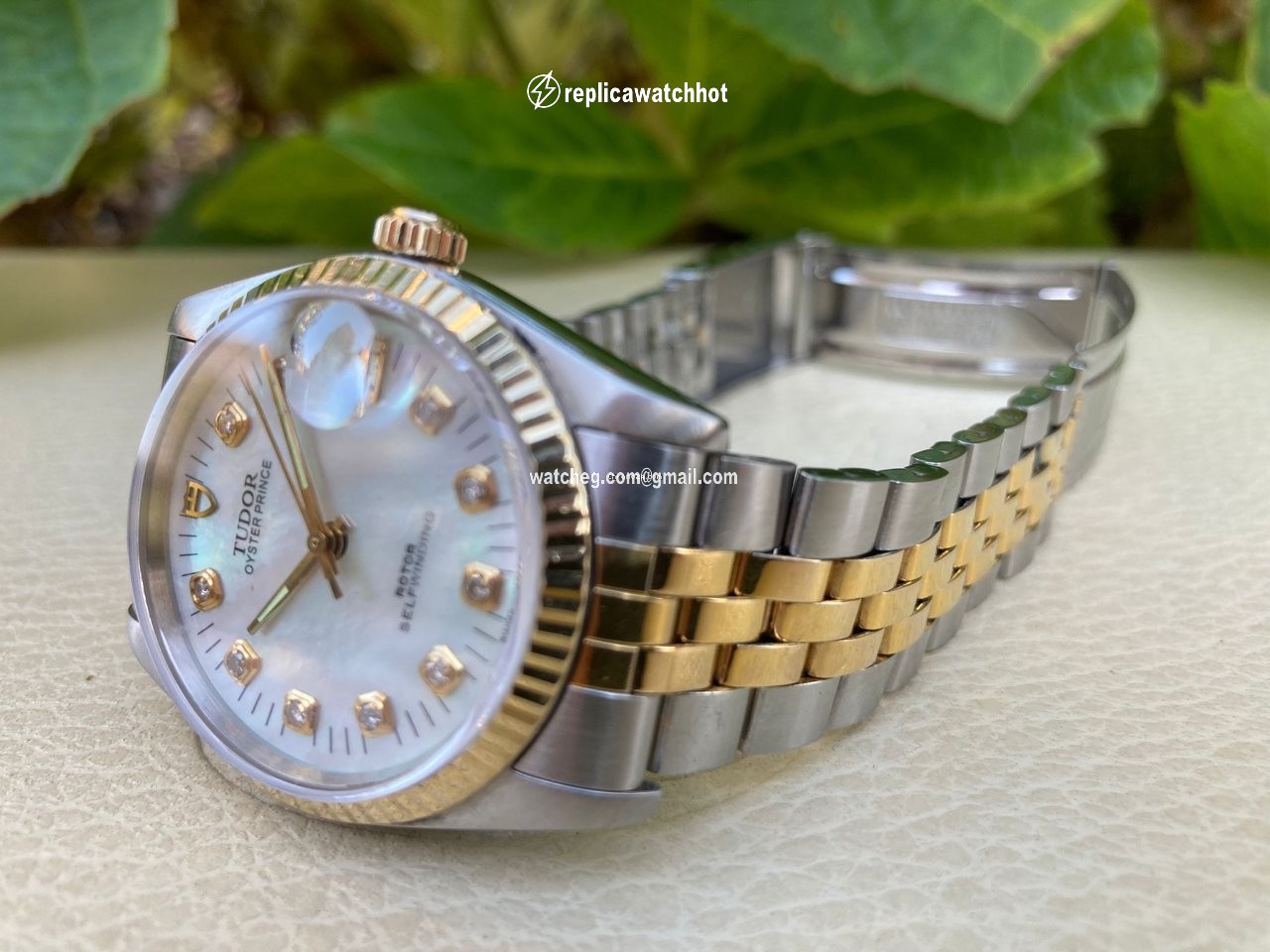Tudor Prince Date Mens watch Unisex Automatic Gold Steel 75203N 2
