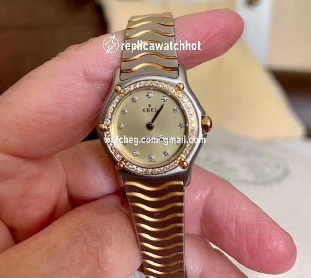 Ebel Classic Womens watch Automatic Gold Steel 166902-X 2