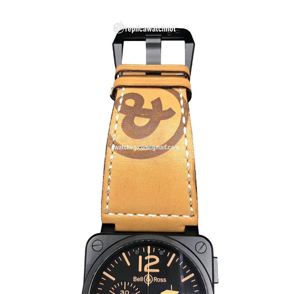 Bell & Ross BR 03-94 Chronographe Mens watch Unisex Automatic Ceramic BR0394-HERI-CE 2