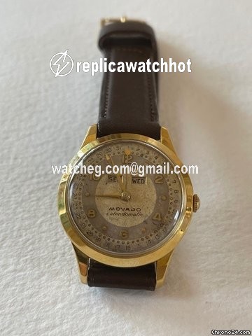 Movado Mens watch Unisex Automatic Yellow gold Movado Calendomatic 2