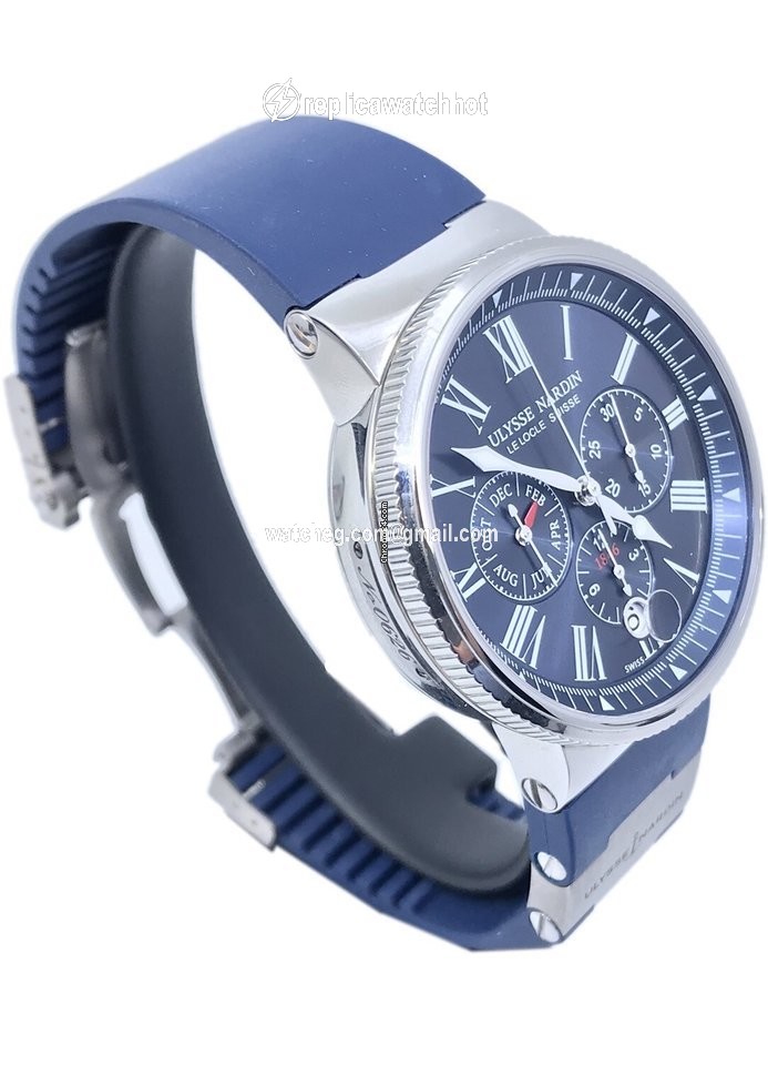 Ulysse Nardin Marine Chronograph Mens watch Unisex Automatic Steel 1533-150-3 43 2