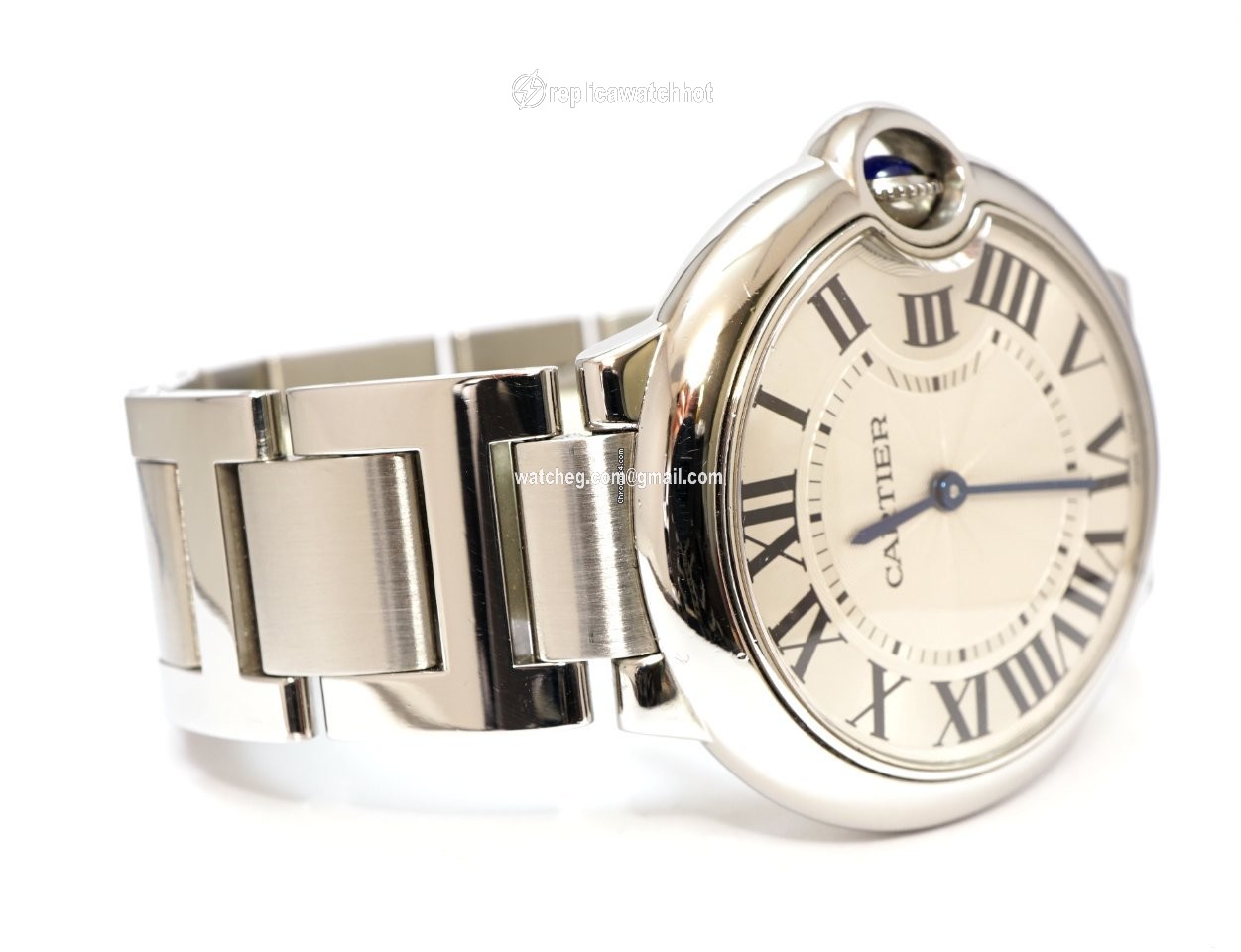 Cartier Ballon Bleu 36mm Mens watch Unisex Quartz Steel 3005 2