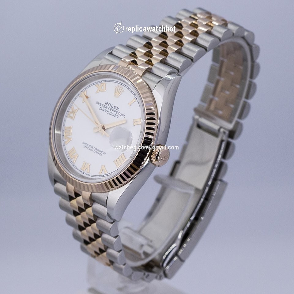 Rolex Datejust 36 Mens watch Unisex Gold Steel Automatic 126231-0015 2