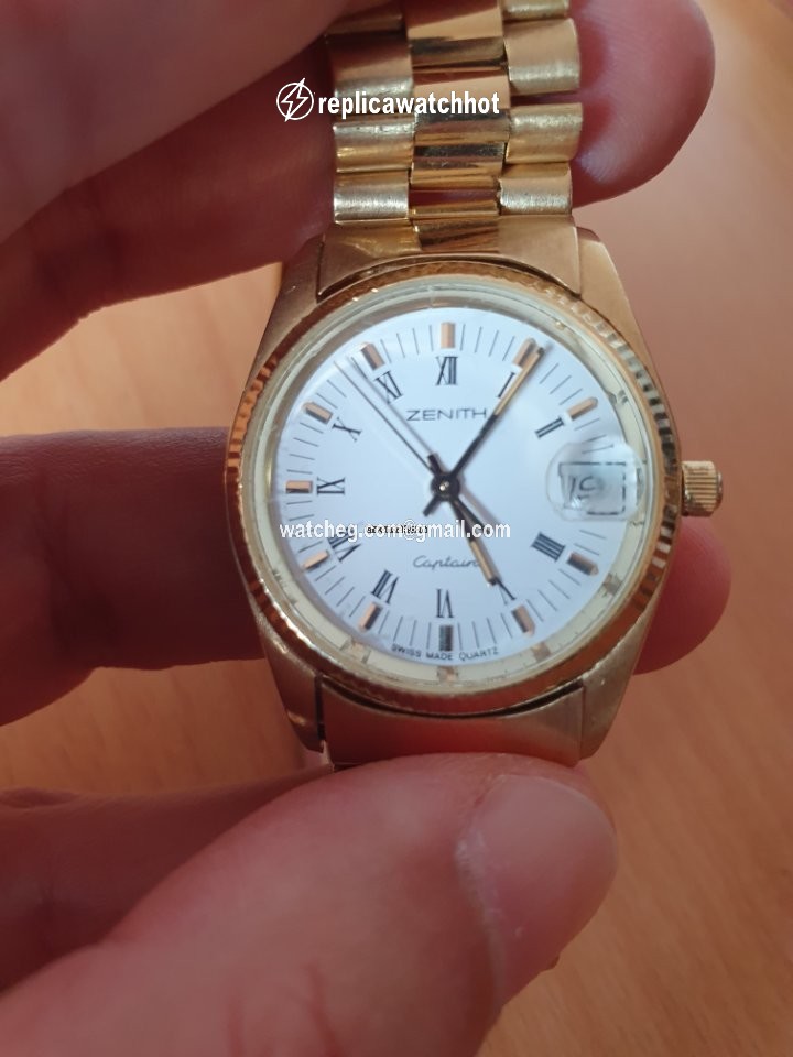 Zenith Captain Mens watch Unisex Quartz Yellow gold 116-2 2
