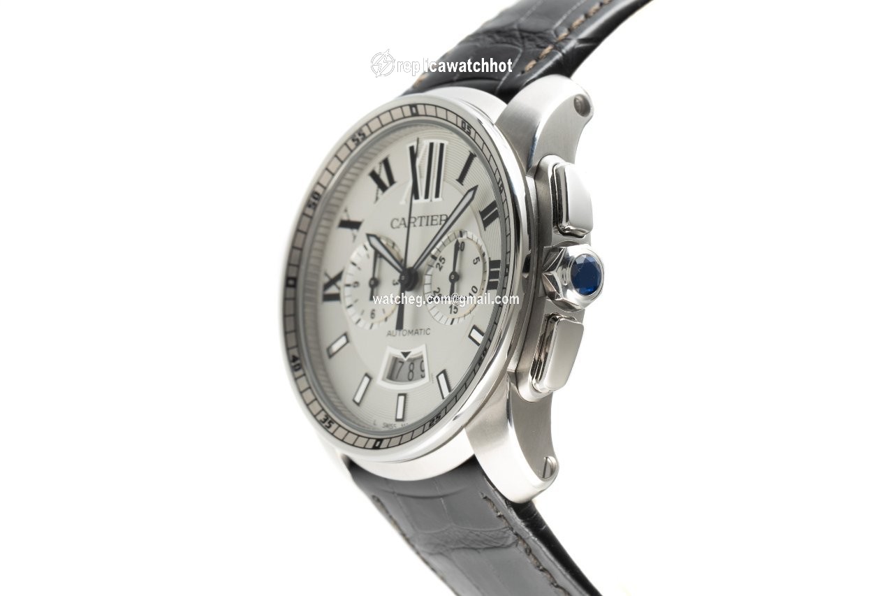 Cartier Calibre de Cartier Chronograph Mens watch Unisex Automatic Steel W7100046 2
