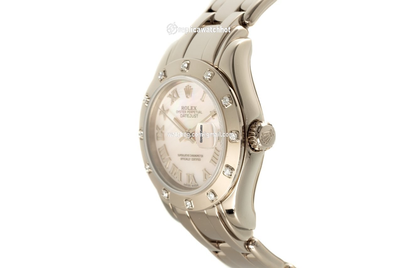 Rolex Lady-Datejust Pearlmaster Womens watch White gold Automatic 69319 2