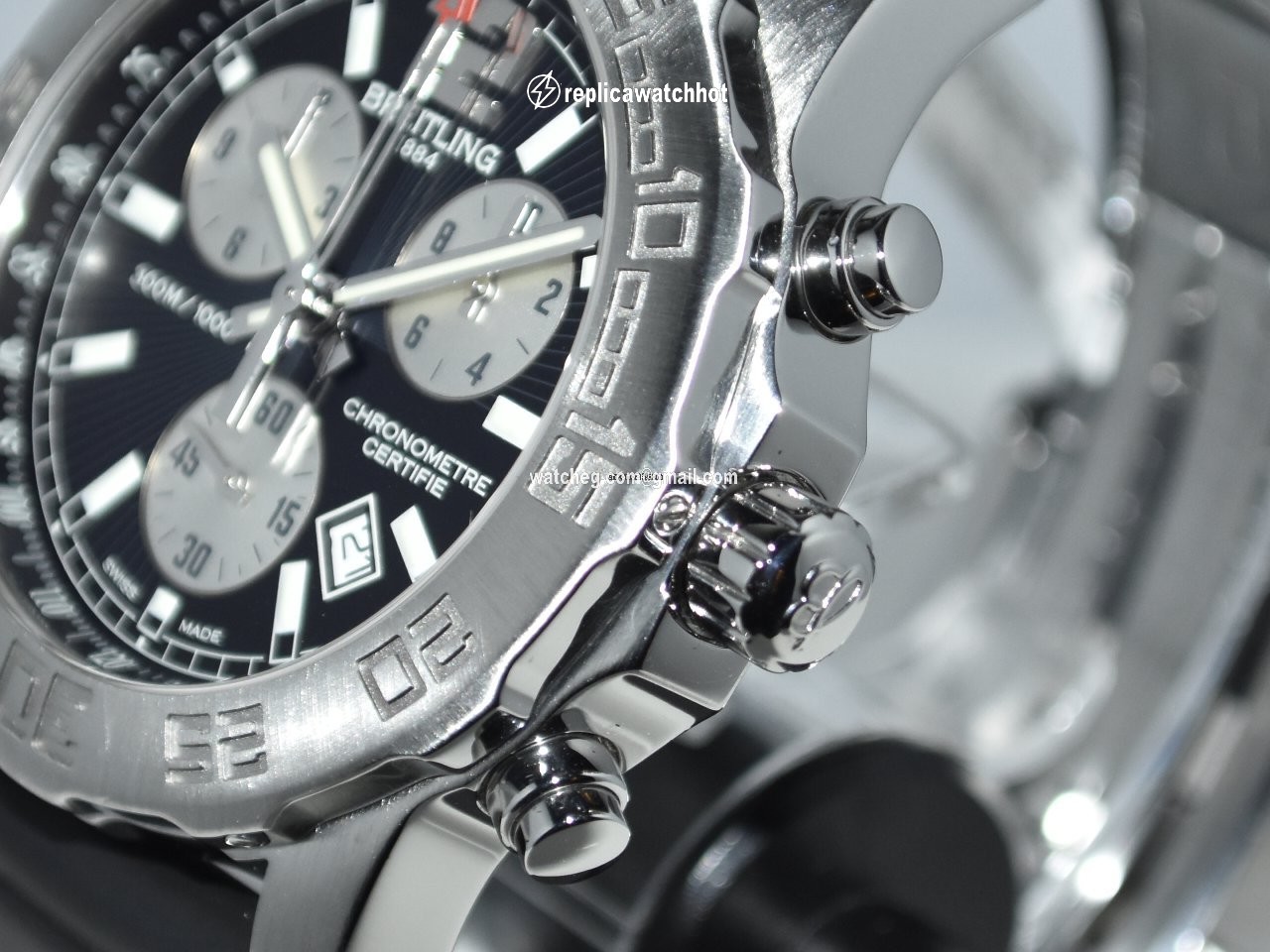 Breitling Colt Chronograph II Mens watch Unisex Quartz Steel A7338710 BB49 2