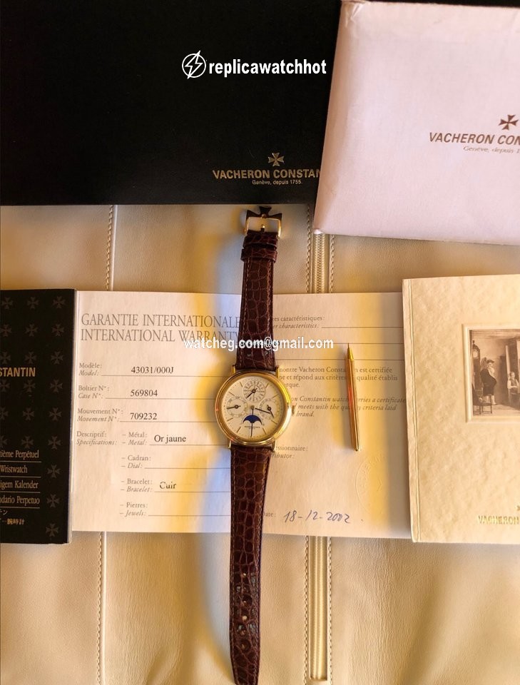Vacheron Constantin Patrimony Mens watch Unisex Automatic Yellow gold 43031 2