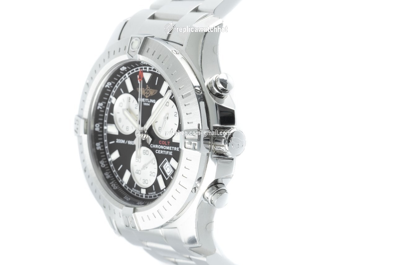 Breitling Colt Chronograph Mens watch Unisex Quartz Steel A73388 2