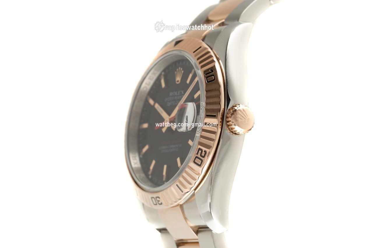 Rolex Datejust Turn-O-Graph Mens watch Unisex Gold Steel Automatic 116261 2