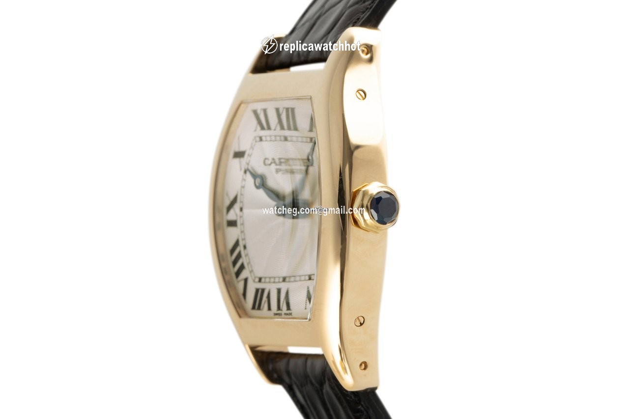 Cartier Tortue Mens watch Unisex Manual winding Yellow gold 2496 C 2