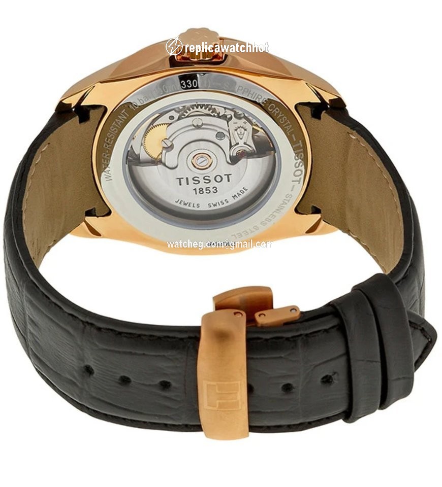 Tissot Couturier Mens watch Unisex Automatic Gold Steel T0354283605100 2