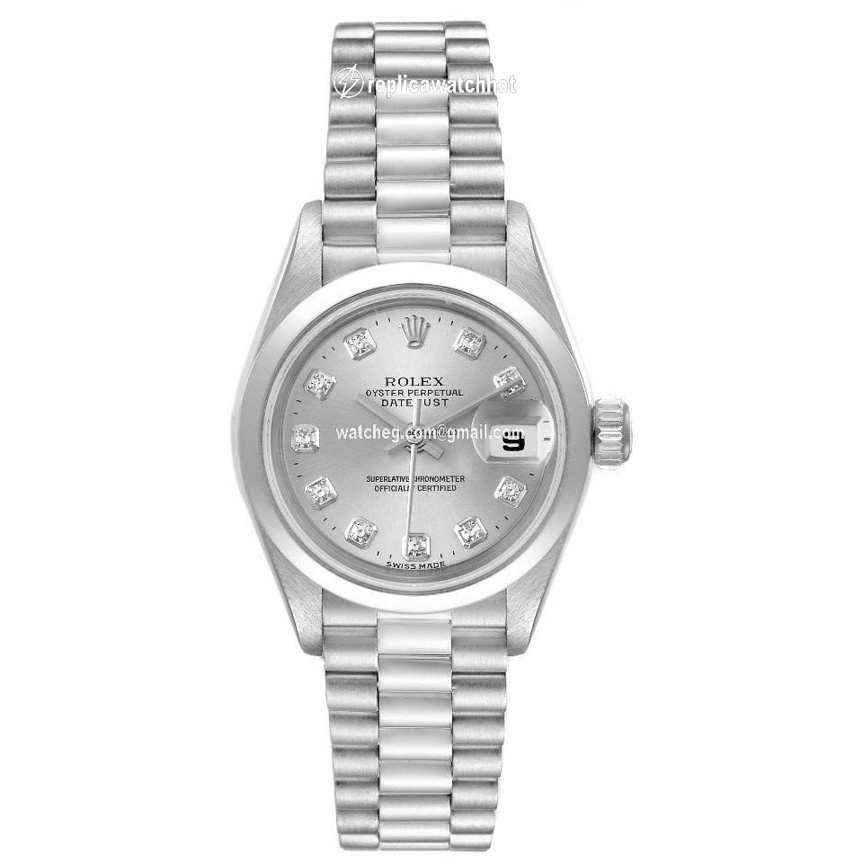 Rolex Lady-Datejust Womens watch Platinum Automatic 79166 2