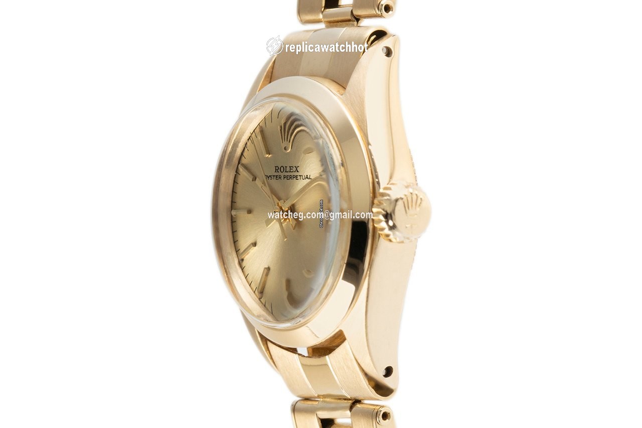 Rolex Oyster Perpetual Womens watch Yellow gold Automatic 6618 2