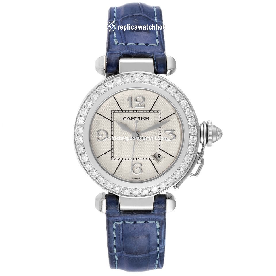 Cartier Pasha Womens watch Automatic White gold WJ111651 2