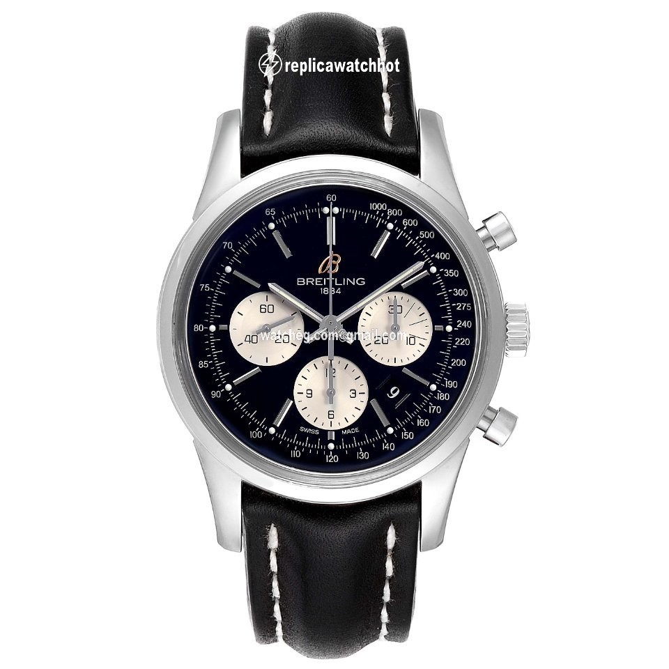 Breitling Transocean Chronograph Mens watch Unisex Automatic Steel AB0151 2