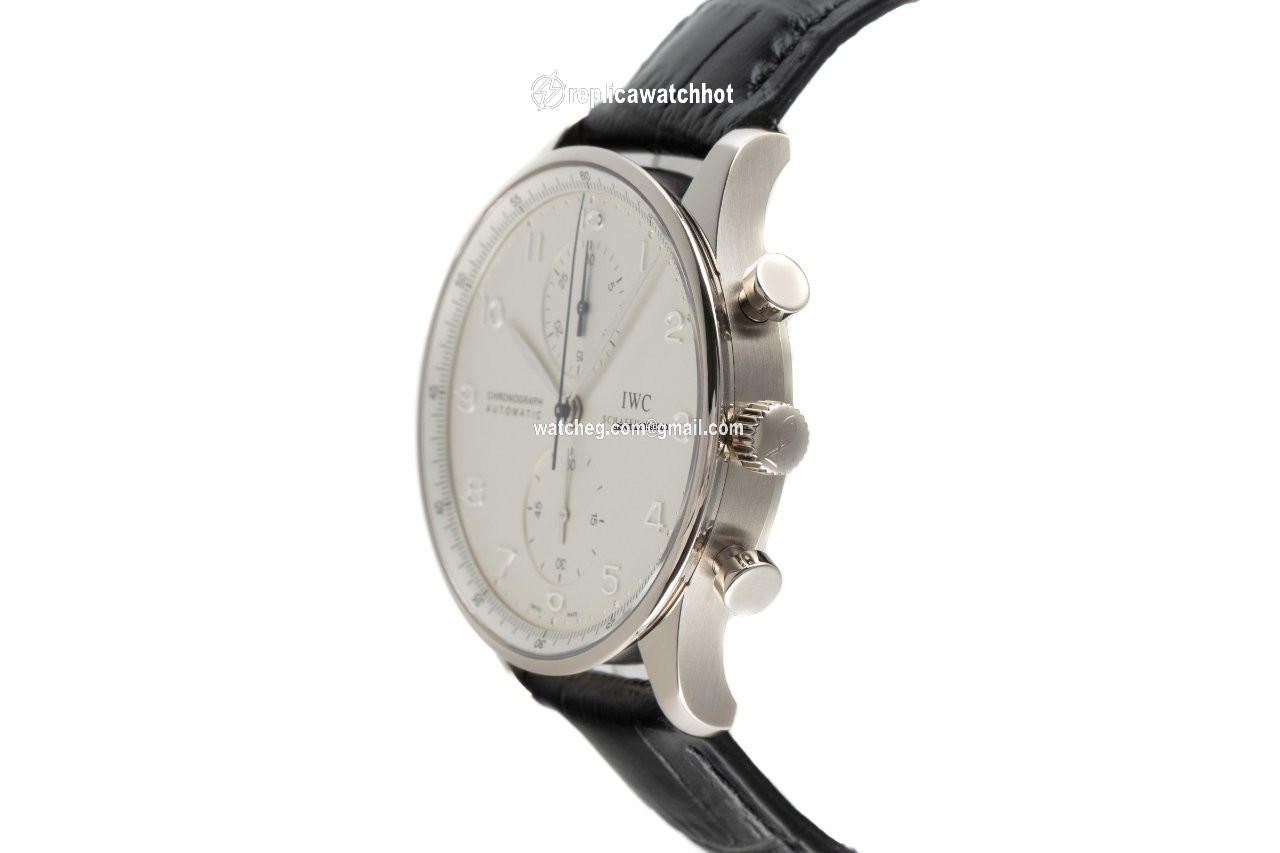 IWC Portuguese Chronograph Mens watch Unisex Automatic White gold IW371405 2