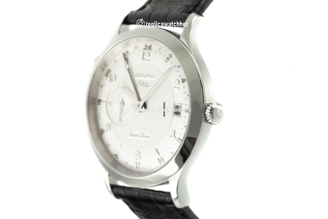Zenith Elite Dual Time Mens watch Unisex Automatic Steel 03.1125.682 2