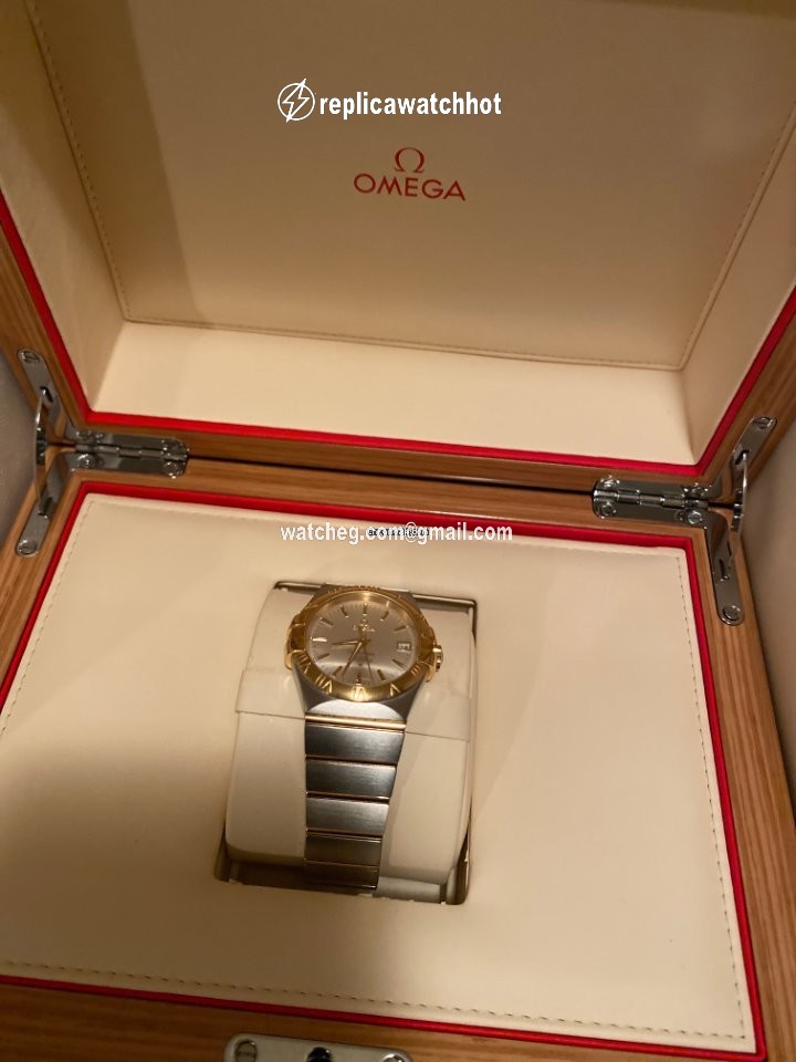 Omega Constellation Ladies Womens watch Automatic Gold Steel 123.20.35.20.02.002 2