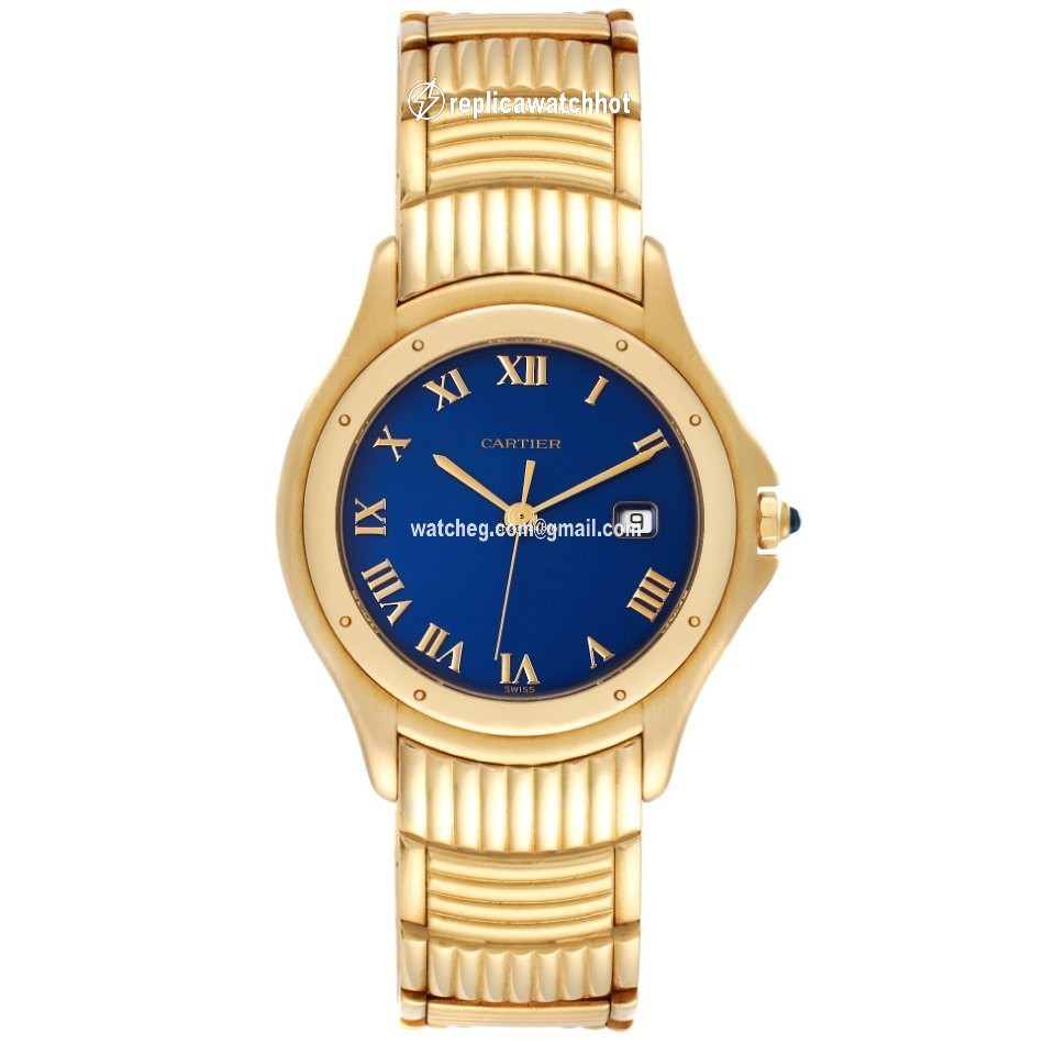 Cartier Cougar Mens watch Unisex Quartz Yellow gold 11651 2
