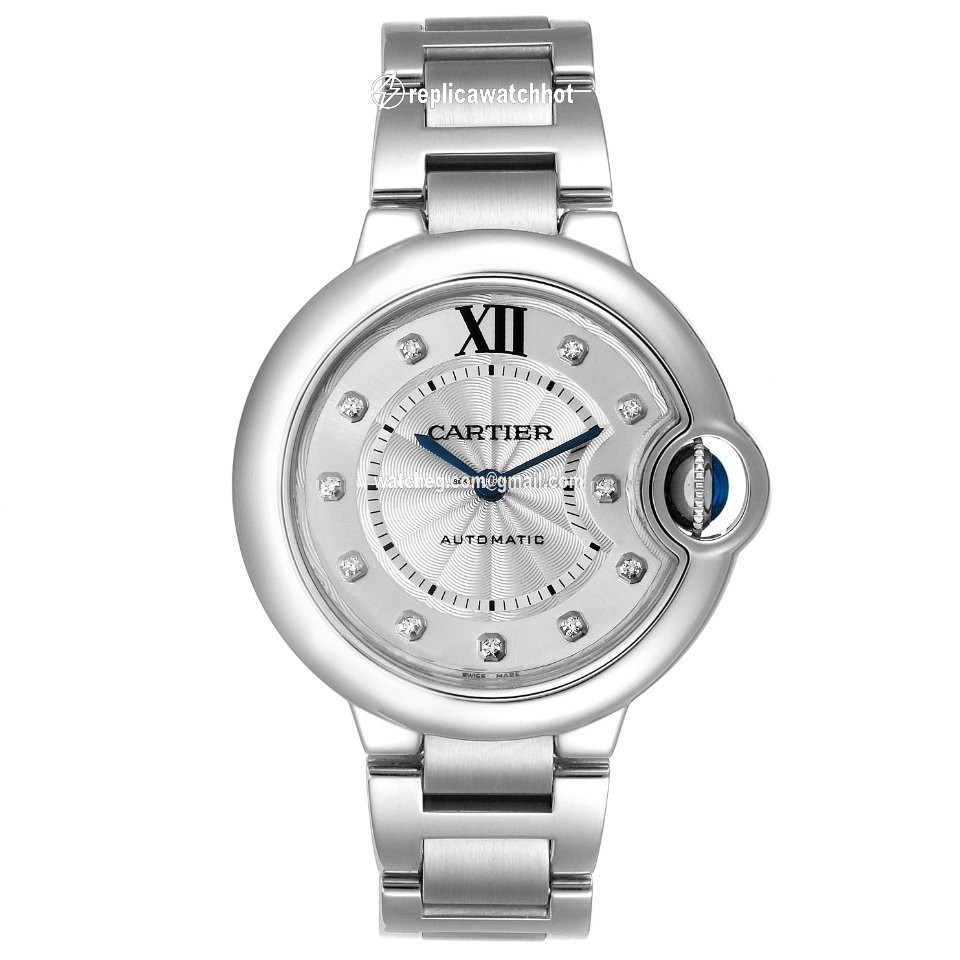 Cartier Ballon Bleu 33mm Womens watch Automatic Steel WE902074 2