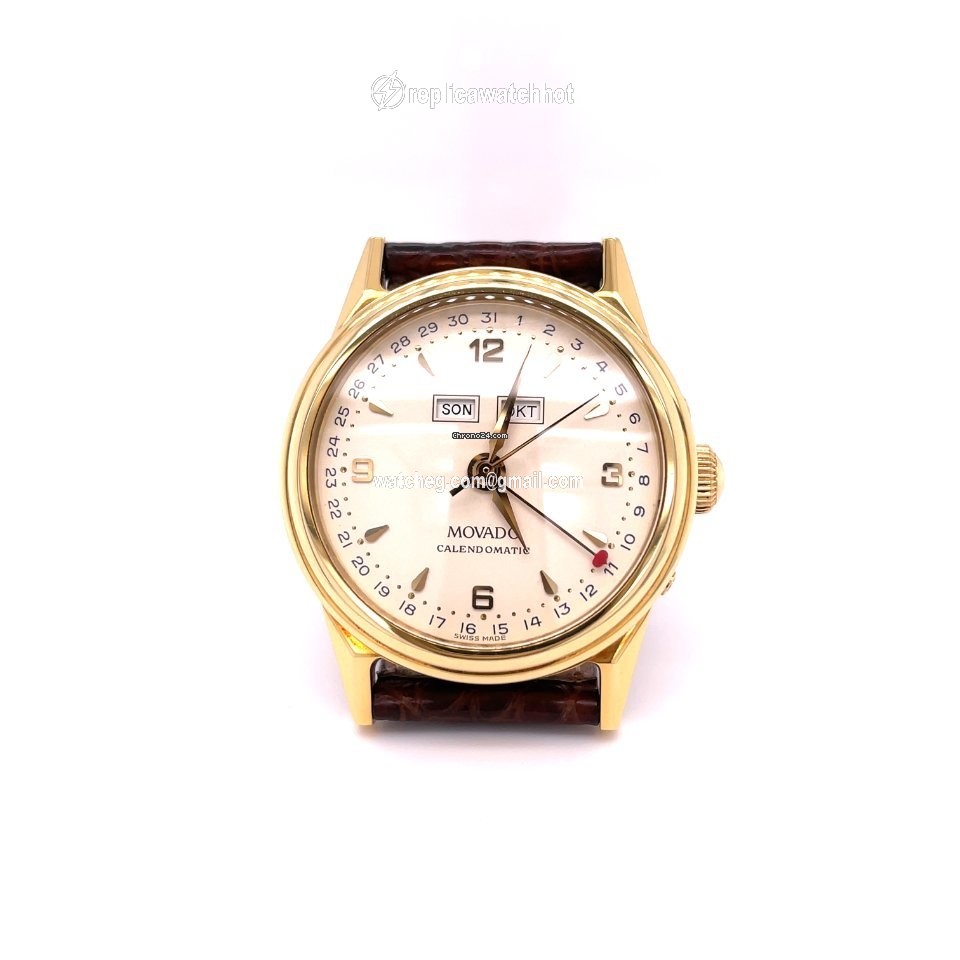 Movado Mens watch Unisex Automatic Yellow gold 40-B1-88 2