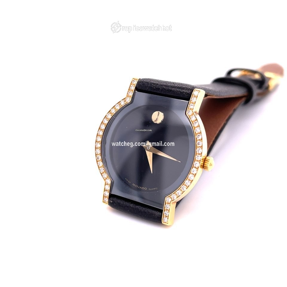 Movado Museum Womens watch Quartz Yellow gold 41-90-820 2