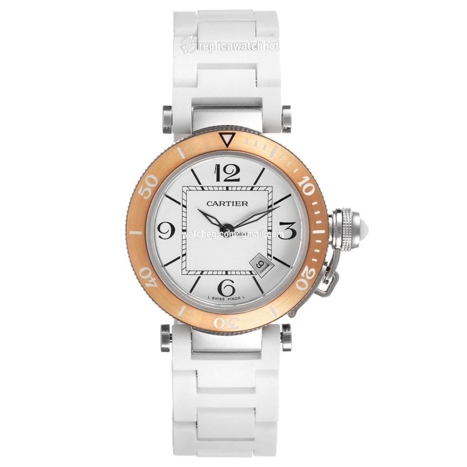 Cartier Pasha Seatimer Mens watch Unisex Quartz Steel W3140001 2