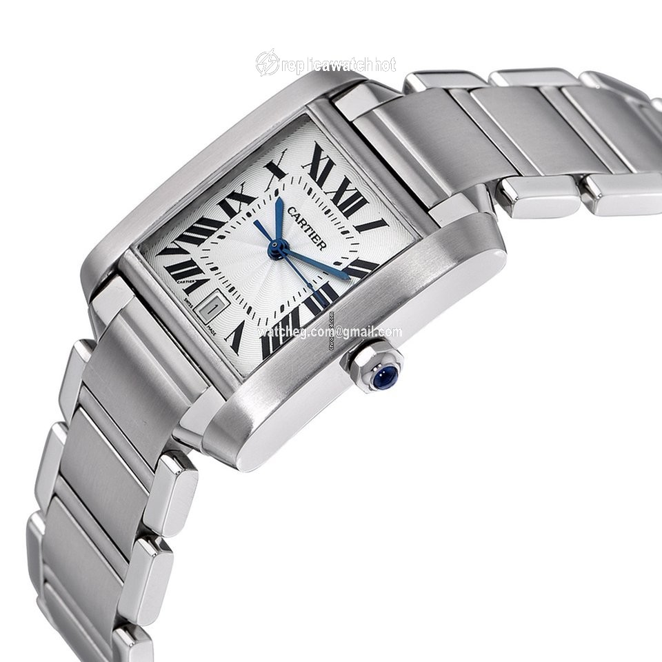 Cartier Tank Francaise Mens watch Unisex Automatic Steel W1002Q3 2