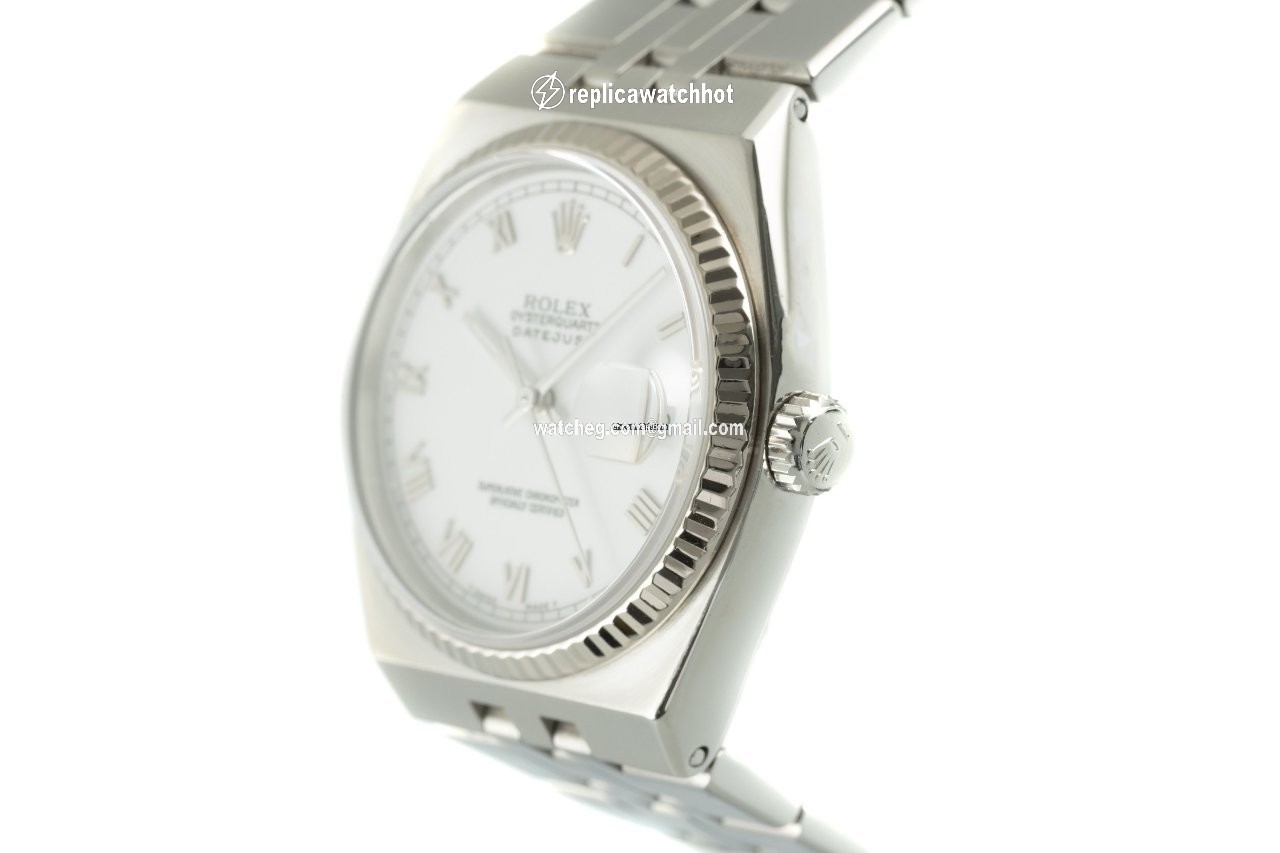 Rolex Datejust Oysterquartz Mens watch Unisex Gold Steel Quartz 17014 2