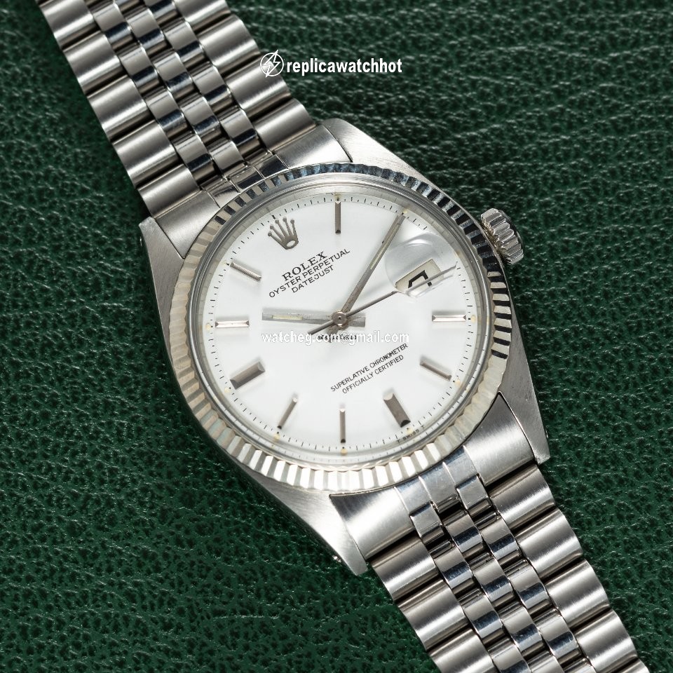 Rolex Datejust 36 Mens watch Unisex Gold Steel Automatic 1601 Vintage 2