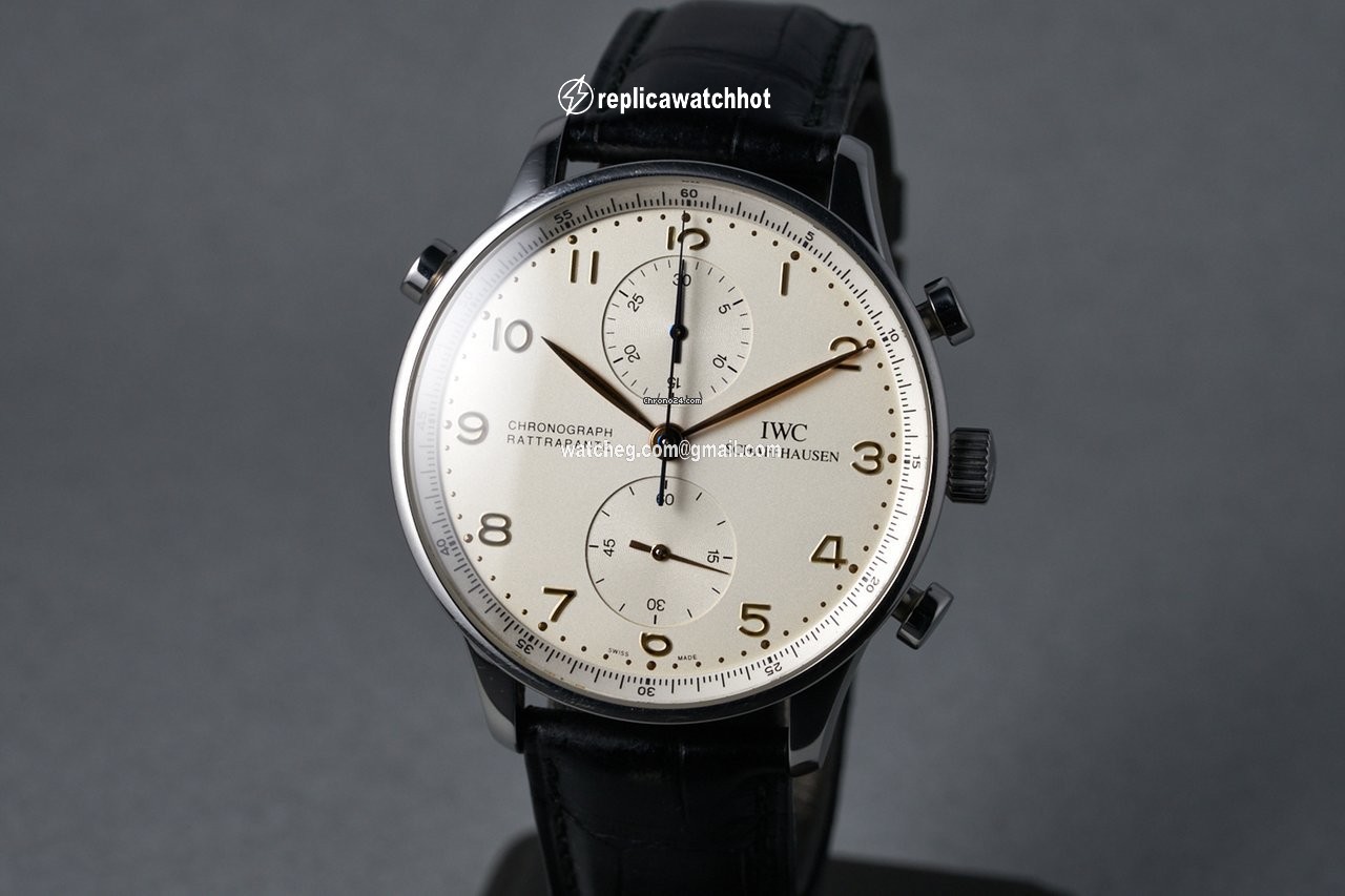 IWC Portuguese Chronograph Mens watch Unisex Manual winding Steel IW3712 2