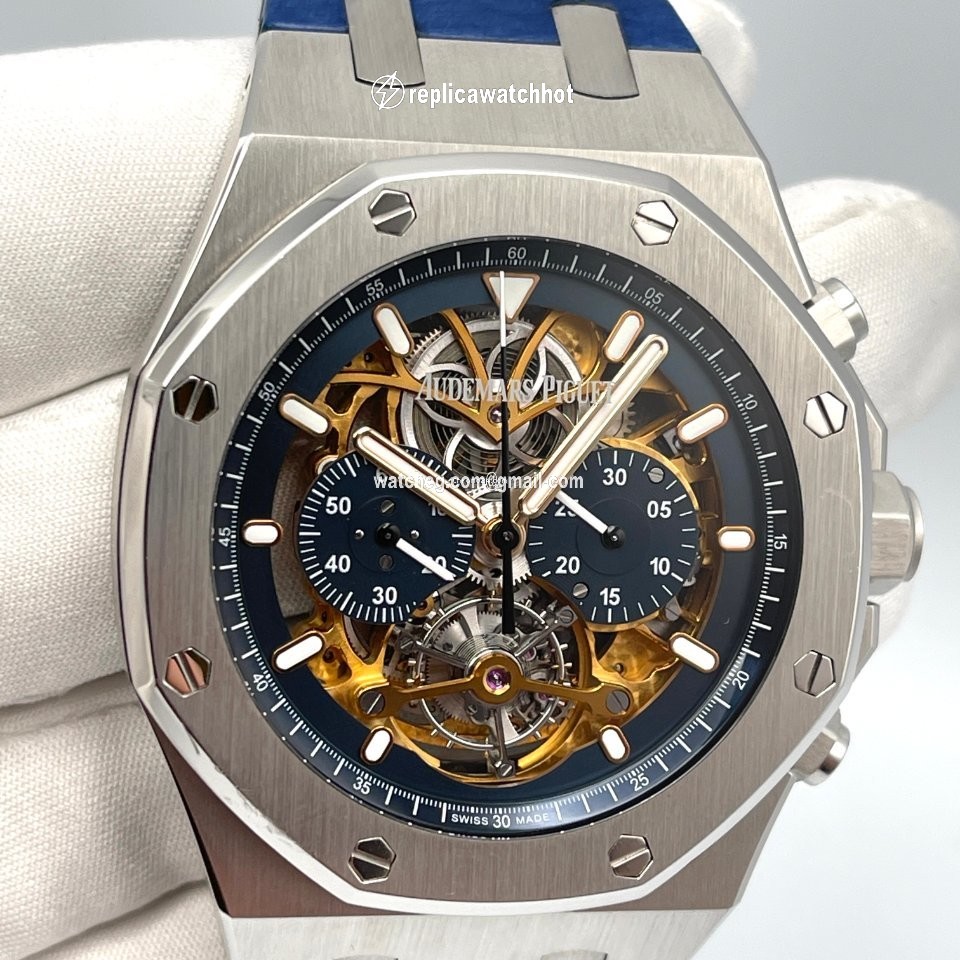 Audemars Piguet Royal Oak Tourbillon Mens watch Unisex Manual winding Platinum 26347PT.OO.D315CR.01 2