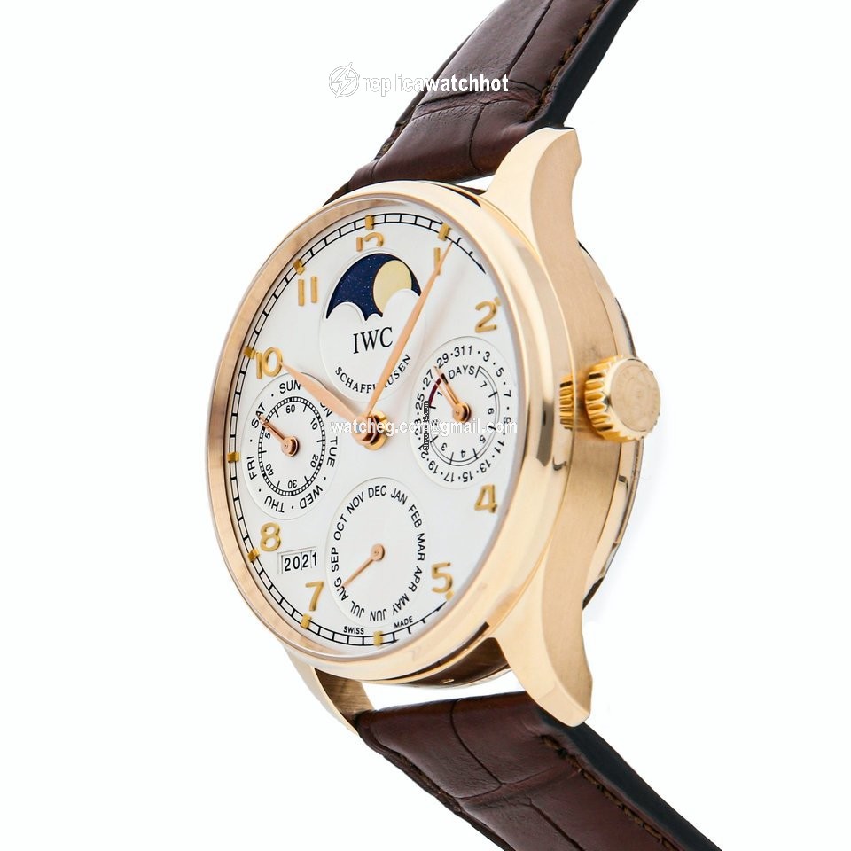 IWC Portuguese Perpetual Calendar Mens watch Unisex Automatic Rose gold IW5022-13 2
