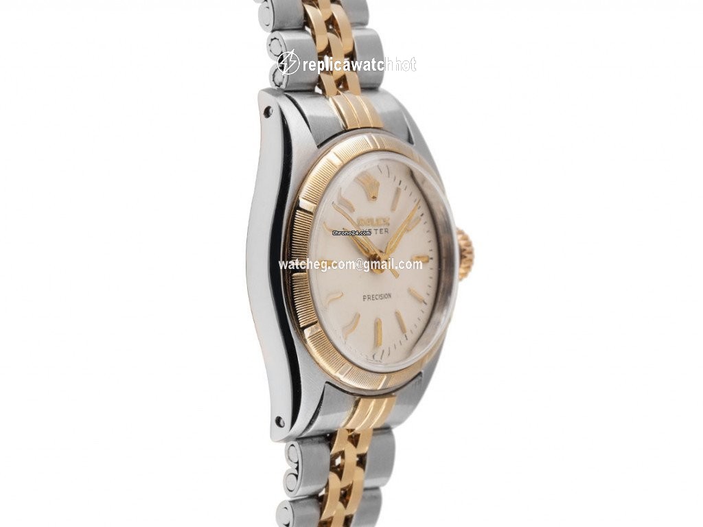 Rolex Oyster Precision Mens watch Unisex Gold Steel Manual winding 6406 2