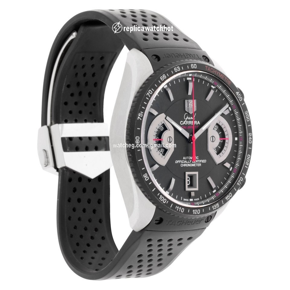 TAG Heuer Grand Carrera Mens watch Unisex Automatic Steel CAV511C.FT6016 2