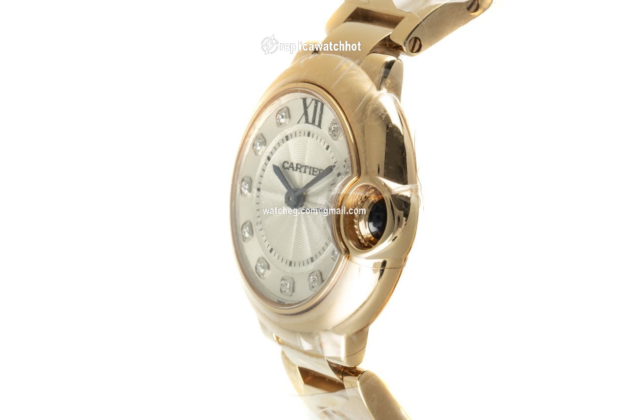 Cartier Ballon Bleu 28mm Womens watch Quartz Yellow gold WJBB0016 2