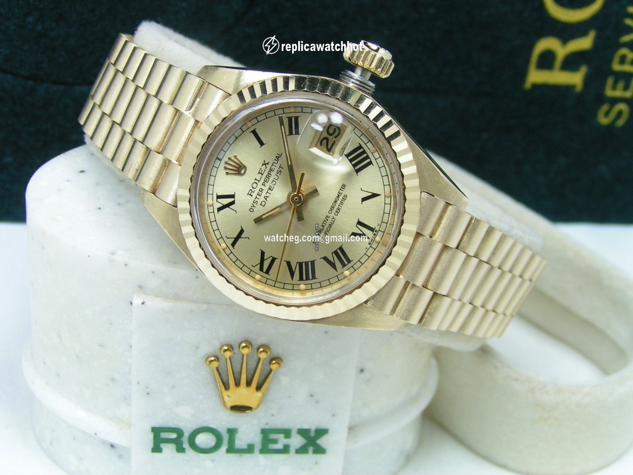 Rolex Lady-Datejust Womens watch Yellow gold Automatic 6917  8 2