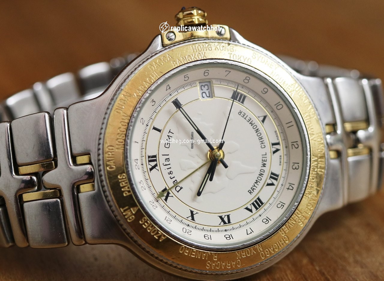 Raymond Weil Parsifal Mens watch Unisex Automatic Gold Steel 2990 2