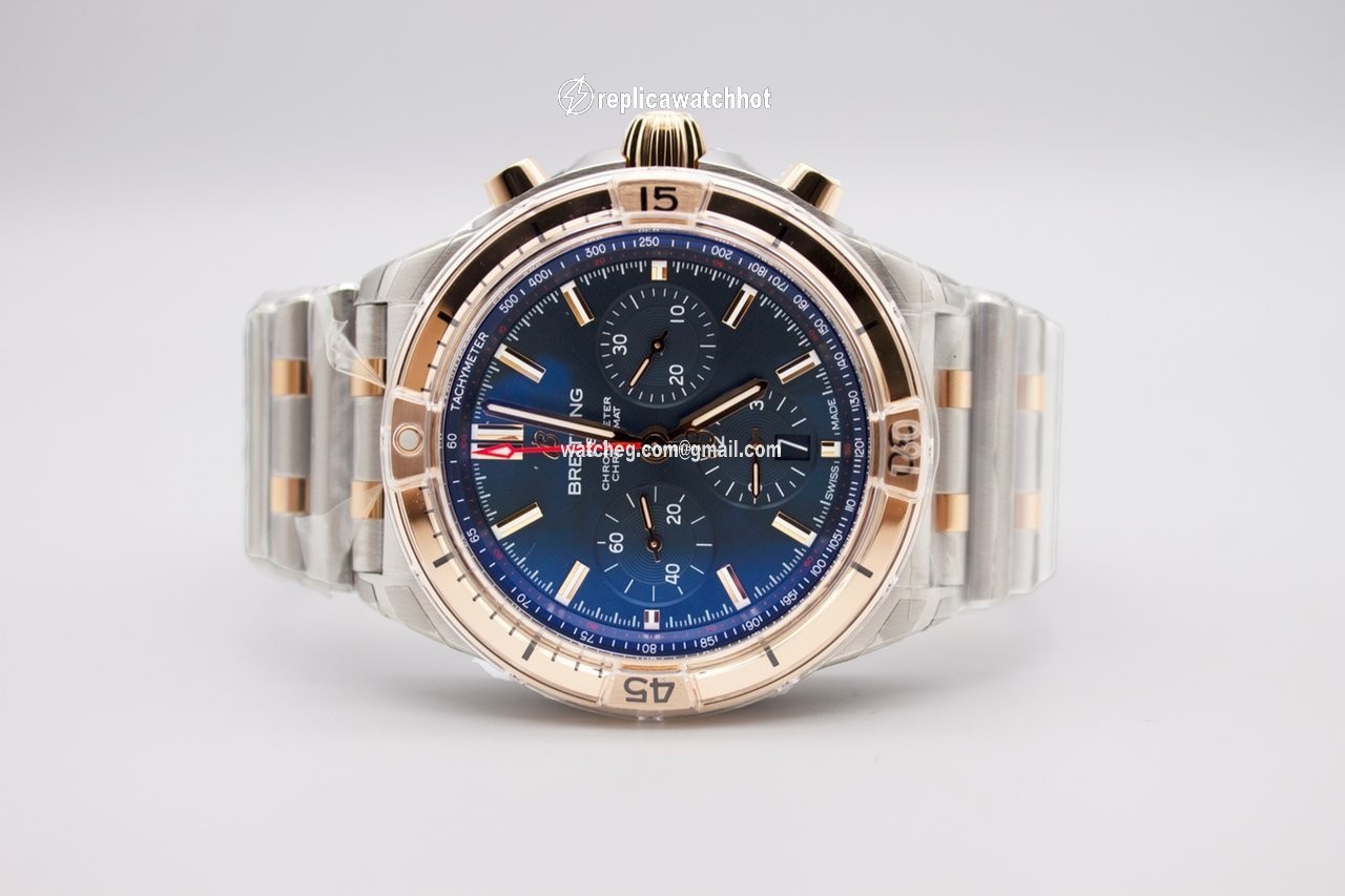 Breitling Chronomat Mens watch Unisex Automatic Gold Steel UB0134101C1U1 2