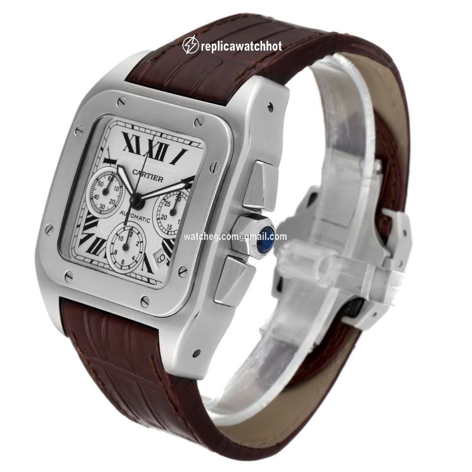 Cartier Santos 100 Mens watch Unisex Automatic W20090X8 2